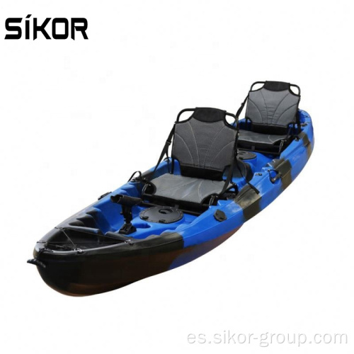 Nuevo diseño popular vendiendo kayak precio barato doble kayak alta calidad 2 hombre pesca kayak